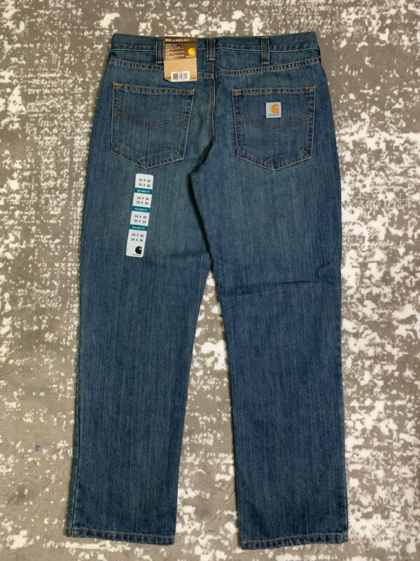 Carhartt  Relaxed Fit Straight Leg 5 Pocket Jeans - Frontier Blue